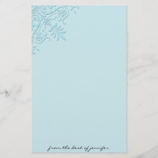 ビクトリアンな角のモチーフの文房具 便箋 (正面)