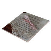 ビクトリアンな詩- "愛雄弁"の(1900年) タイル (側面)