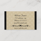 ビクトリアンな質 名刺 (裏面)