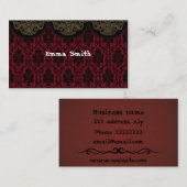 ビクトリアンな質 名刺 (正面/裏面)