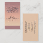 ビクトリアンな赤面の名刺 名刺 (正面/裏面)