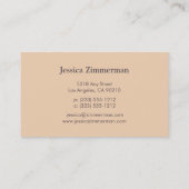 ビクトリアンな赤面の名刺 名刺 (裏面)