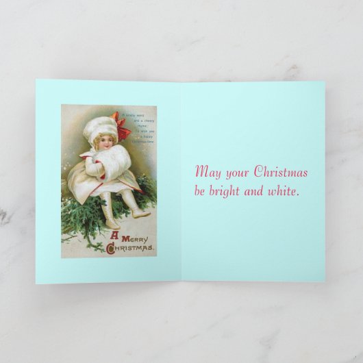 ビクトリアンな鐘のクリスマスカード シーズンカード (内部)