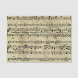 ビクトリアンな音楽シートの壁紙 薄葉紙