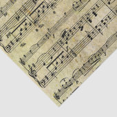 ビクトリアンな音楽シートの壁紙 薄葉紙 (詳細)