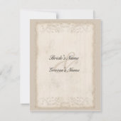 ビクトリアンなRSVPカード 出欠カード (裏面)