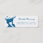 ビクトリアンなSkinny女性テレホンカード コーリングカード (裏面)