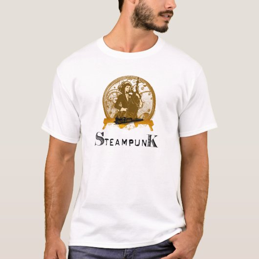 ビクトリアンなsteampunkの宇宙gal tシャツ (正面)