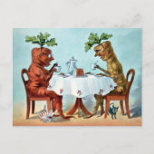 ビクトリアンにんじん茶時間はがき ポストカード (正面)