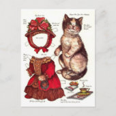 ビクトリアンねこペーパードール ヴィンテージ クリスマス (正面)