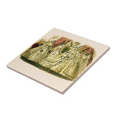 ビクトリアンのア結婚ートプリントファッションドレス タイル (側面)