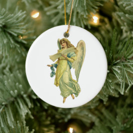ビクトリアンのクリスマスエンジェル Gloria in Excelsis Deo セラミックオーナメント