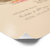 ビクトリアンの結婚ヴィンテージフランスのファッション ポスター (コーナー)