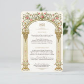ビクトリアンの結婚王室の詳細カードエレガンス 招待状 (スタンド正面)