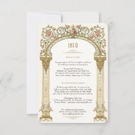 ビクトリアンの結婚王室の詳細カードエレガンス 招待状