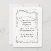 ビクトリアンアンティーク結婚式招待状 招待状 (正面)