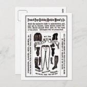 ビクトリアンアンティーク編み物機及び ポストカード (正面/裏面)