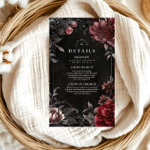 ビクトリアンアールヌーボー結婚フローラ エンクロージャーカード