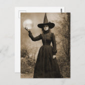 ビクトリアンウィッチセピアポートレートスタイル9 ポストカード (正面/裏面)