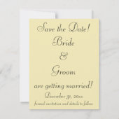 ビクトリアンウェディング ヴィクトリアン花嫁 Save the Date 招待状 (裏面)