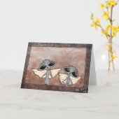 ビクトリアンエイリアングリーティングカード カード (黄色い花)