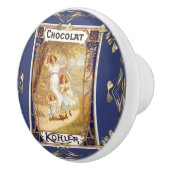 ビクトリアンエレガントチョコレートラベルフローラ セラミックノブ (右)