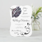 ビクトリアンエレガントバラ花ロマンチック愛I 招待状 (スタンド正面)