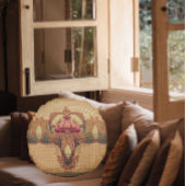 ビクトリアンエレガントフローラ華美アールヌーボー ラウンドクッション