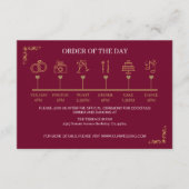 ビクトリアンエレガント結婚の エンクロージャーカード (正面)