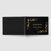 ビクトリアンエレガント結婚の ゲストブック (全面)