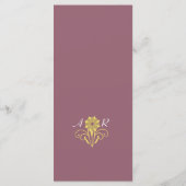 ビクトリアンエレガント結婚の メニュー (裏面)