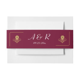 ビクトリアンエレガント結婚の 招待状ベリーバンド