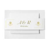 ビクトリアンエレガント結婚の 招待状ベリーバンド (正面例)