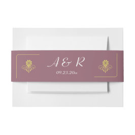 ビクトリアンエレガント結婚の 招待状ベリーバンド