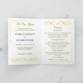 ビクトリアンエレガント結婚の 招待状 (内部)