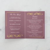 ビクトリアンエレガント結婚の 招待状 (内部)