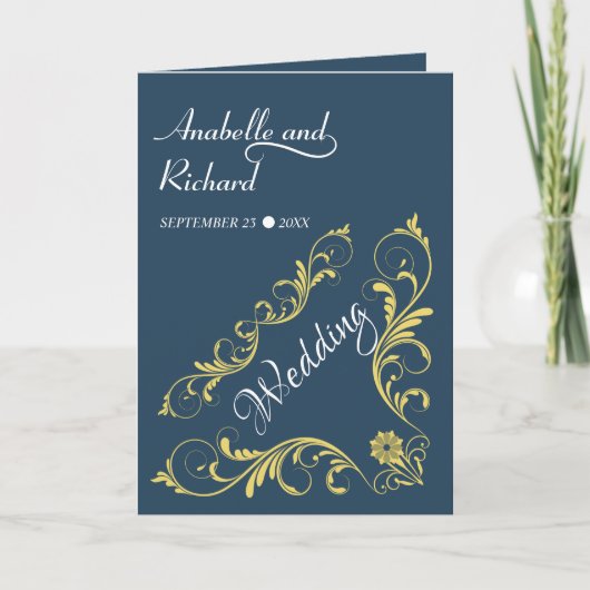 ビクトリアンエレガント結婚の 招待状 (正面)