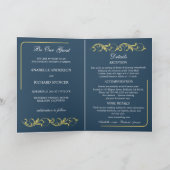 ビクトリアンエレガント結婚の 招待状 (内部)