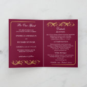 ビクトリアンエレガント結婚の 招待状 (内部)