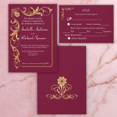 ビクトリアンエレガント結婚の 招待状