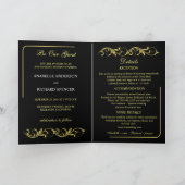 ビクトリアンエレガント結婚の 招待状 (内部)