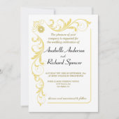 ビクトリアンエレガント結婚の 招待状 (正面)