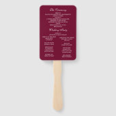 ビクトリアンエレガント結婚手扇計画 ハンドファン (裏面)