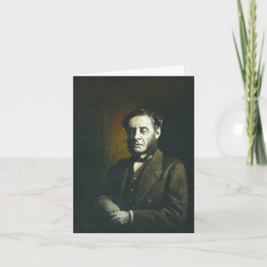 ビクトリアンオオカミ男のグリーティングカード カード (正面)