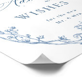 ビクトリアンオーナメントダスティーブルーアドバイス＆ウィッシュ ポスター (角)