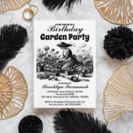 ビクトリアンガーデンの喜び ガーデンパーティーの招待状 ポストカード