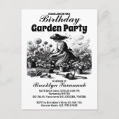 ビクトリアンガーデンの喜び ガーデンパーティーの招待状 ポストカード (正面)