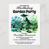 ビクトリアンガーデンの喜び ガーデンパーティーの招待状 ポストカード (正面)