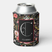 ビクトリアンガーデン、モノグラムCパーソナライズされた、 缶クーラー (缶裏面)