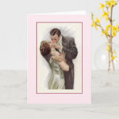 ビクトリアンキスメモカード カード (黄色い花)